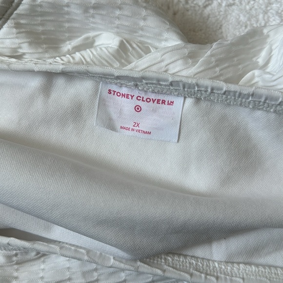 NWOT Stoney clover lane white mid rise cheeky swim bikini bottom - Picture 5 of 5